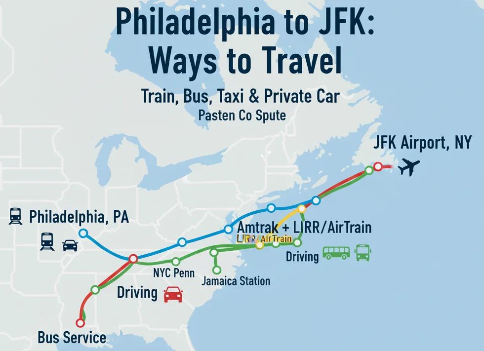 Best Way for travelers to JFK from Philadelphia