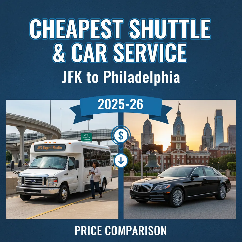 Cheapest Shuttle, & Car Service from JFK to Philadelphia