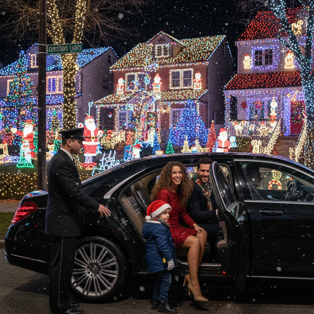 Car Service Dyker Heights Christmas Lights