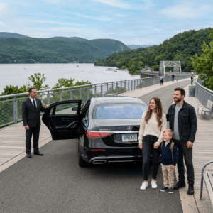 Car Service Hudson River Skywalk.