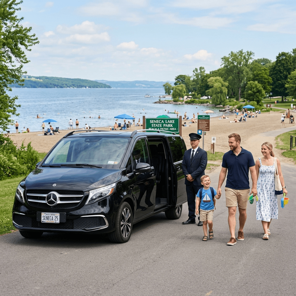 Car Service Seneca Lake State Park Beach