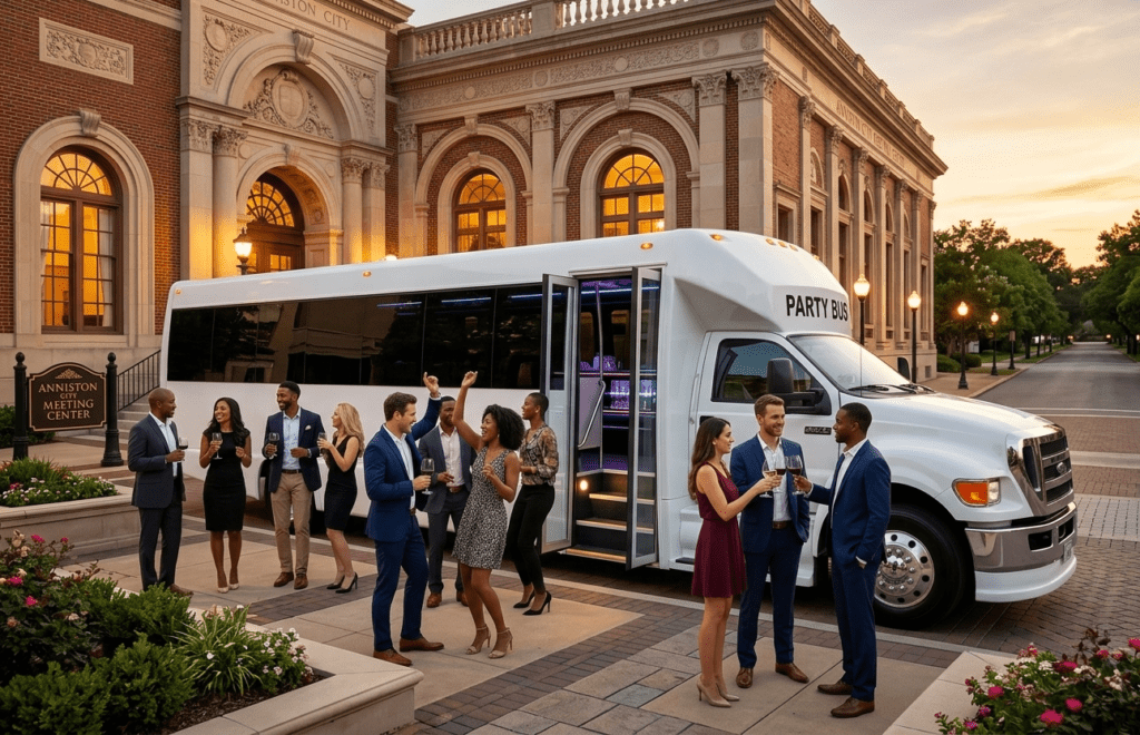 Party Bus Anniston City Meeting Center