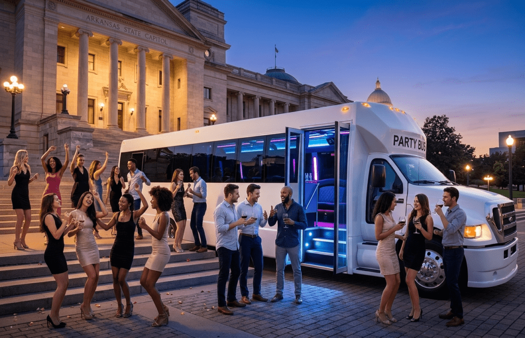 Party Bus Arkansas State Capitol