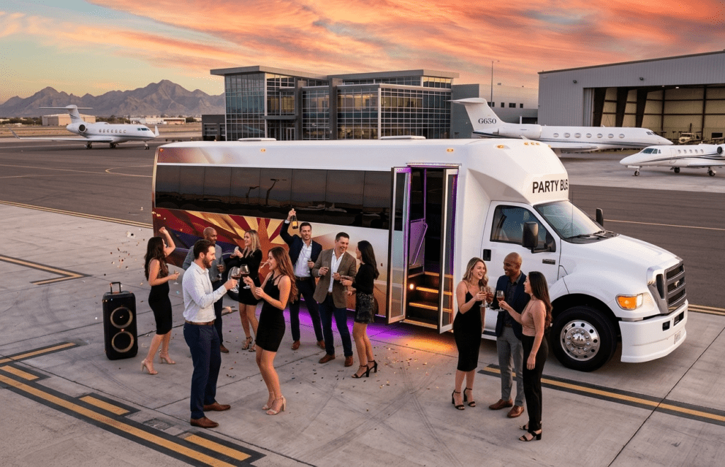 Party Bus Phoenix Goodyear Airport