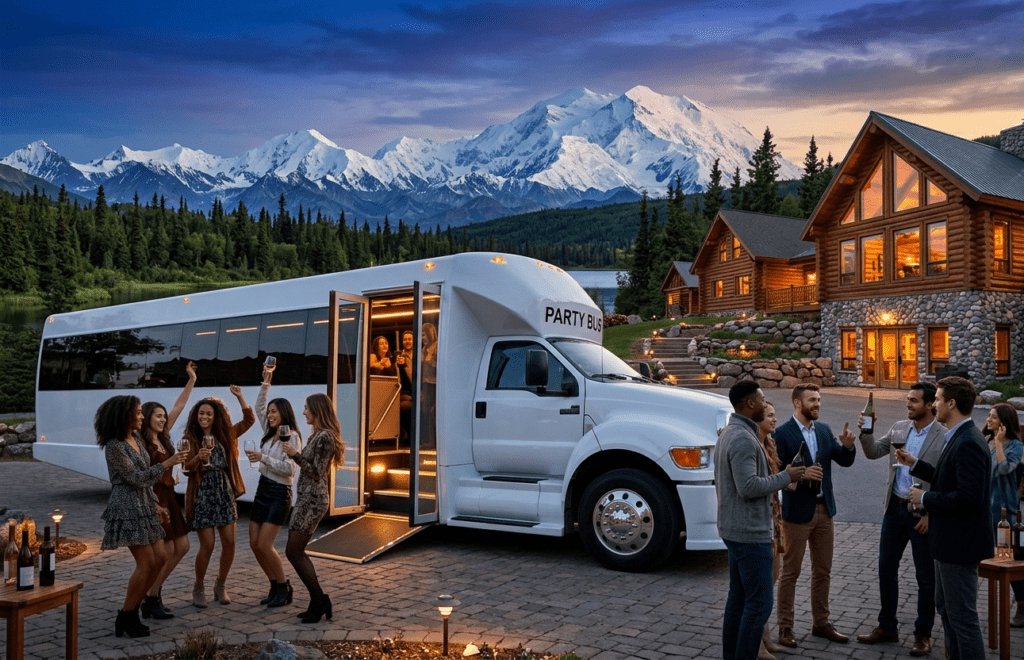 Party Bus Talkeetna Alaskan Lodge