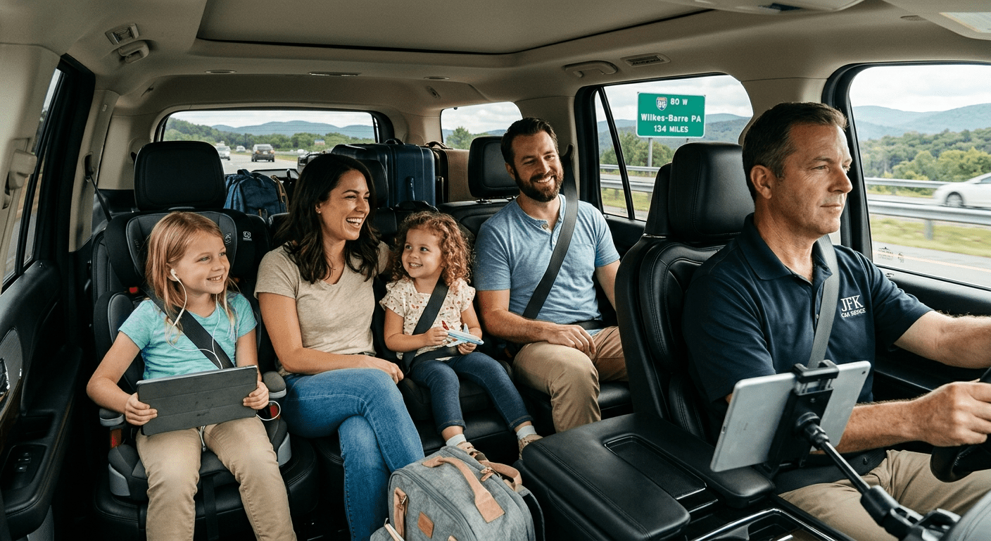 Stress-Free Family Car Service from JFK to Wilkes-Barre