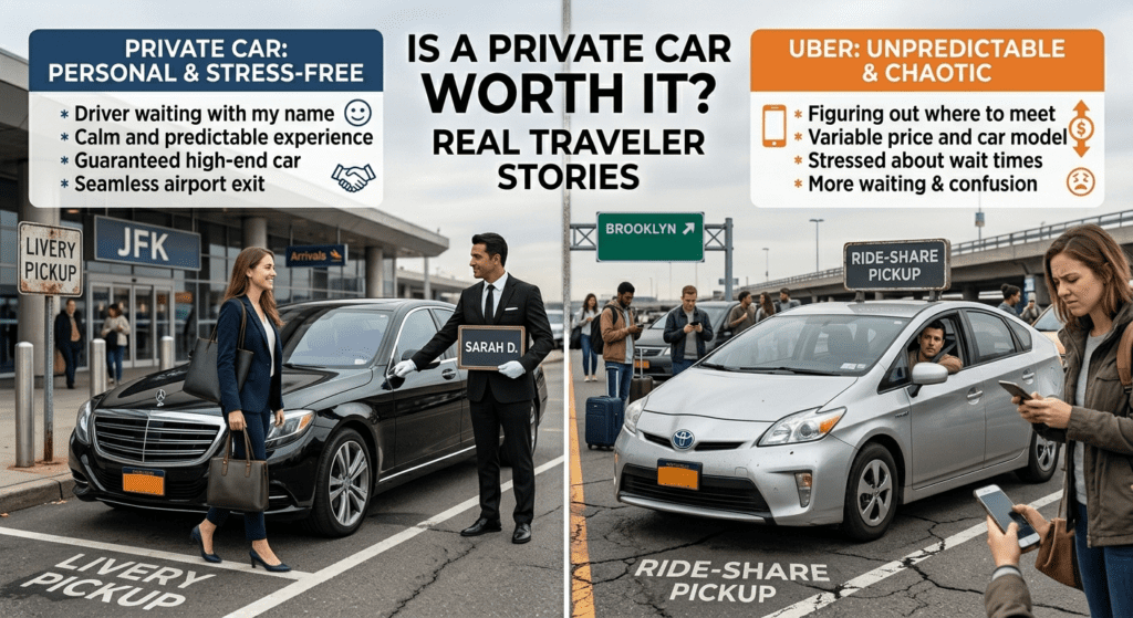 Private Car vs Uber from JFK to Brooklyn