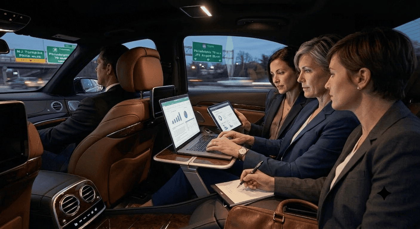 JFK to Philly Car Service: How to Stay 100% Productive on the 2.5-Hour Transit